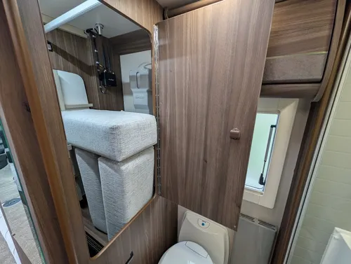 2026 Auto-Sleepers Bourton | Internal Storage from Inside the Washroom